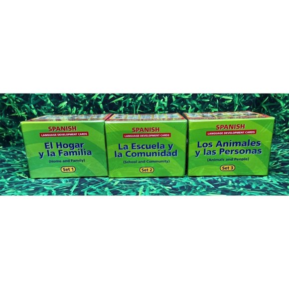 GeoSafari Smart Talk Electronic Learning Game Spanish Development Cards Sets 1-3 - Picture 5 of 5